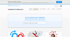 Desktop Screenshot of impresiondesobres.com